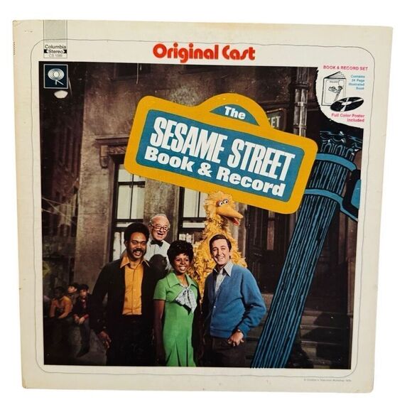 The Sesame Street Book & Record. Original Cast 1970 Vtg Vinyl Record CS 1069 - Picture 1 of 13